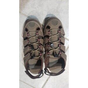 EDDIE BAUER Sandals FISHERMAN Shoes Size 9M Taupe Beige Comfort
